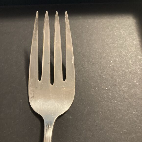 Bouquet  Embassy 1939 Large Serving Salad Fork Silverplate - Picture 3 of 7